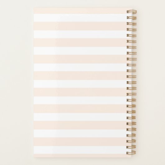 卵と花が入ったかごの中のかわいいかわいらしバニー プランナー手帳 (裏面)