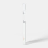 卵と花が咲くかわいいイースターウサギ iPhoneケース (左側面)