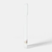 卵と花が咲くかわいいイースターウサギ iPhoneケース (右側面)