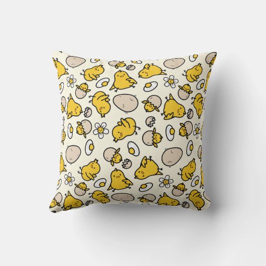 卵と雛 クッション (裏面)