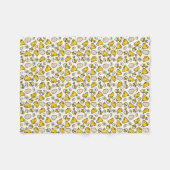 卵と雛 フリースブランケット (正面(横))