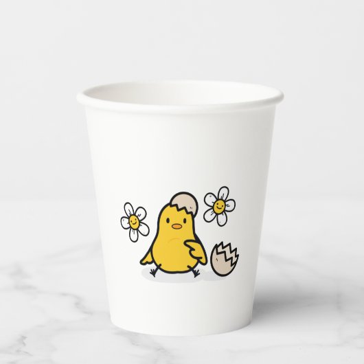 卵と雛 紙コップ (正面)