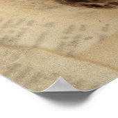 卵と鳥の巣モダンヴィンテージ ポスター (角)