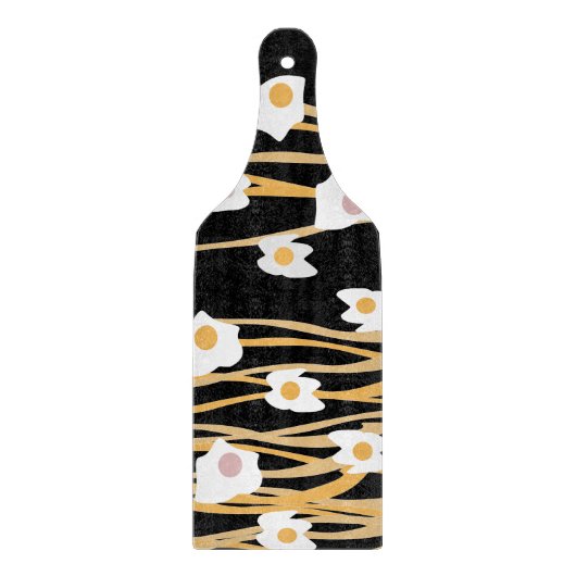 卵と麺のディナーパターン切り盤 カッティングボード (正面)