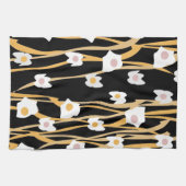 卵と麺のディナーパターン キッチンタオル (横)