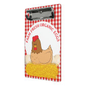 卵に生オーガニック鶏を育てる ミニクリップボード (アングル2)