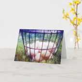 卵のかご カード (黄色い花)