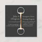 卵のカタツムリエレガントビット馬術業界 スクエア名刺 (正面)