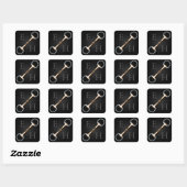 卵のカタツムリモノグラムのビット馬術 スクエアシール (シート)