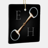 卵のカタツムリモノグラムのビット馬術 セラミックオーナメント (右)