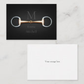 卵のカタツムリモノグラムのビット馬術 ノートカード (正面/裏面)