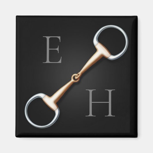 卵のカタツムリモノグラムのビット馬術 マグネット (正面)