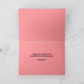 卵のカラフルハッピーイースター シーズンカード (内部)