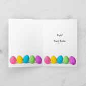 卵のコストが上昇する人のためのハッピーイースター シーズンカード (内部)