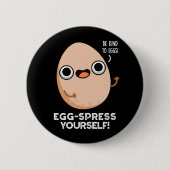 卵のスペレス自分おもしろいの卵プンダークBG 缶バッジ (正面)