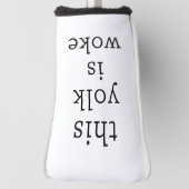 卵のトレンおもしろいグユーモアこの黄身は目覚めた ゴルフヘッドカバー (回転90)