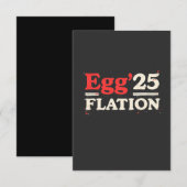 卵のフレーション25イースターおもしろいエコノミー サンキューカード (正面/裏面)