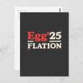 卵のフレーション25イースターおもしろいエコノミー ポストカード (正面/裏面)