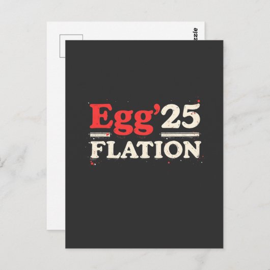 卵のフレーション25イースターおもしろいエコノミー ポストカード (正面/裏面)