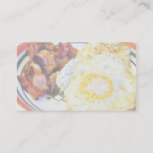 卵のベーコンの朝食 名刺 (裏面)