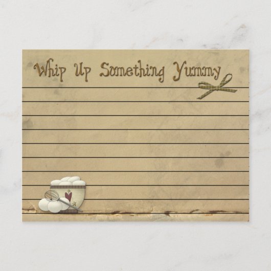 卵のレシピカード ポストカード (正面)