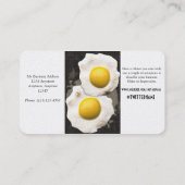 卵の上の明るい側面 名刺 (裏面)