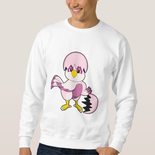 卵の中のオウムと卵殻.PNG スウェットシャツ (正面)