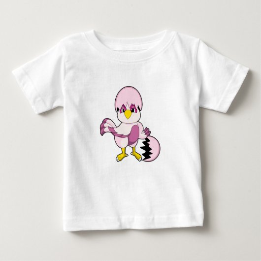 卵の中のオウムと卵殻.PNG ベビーTシャツ (正面)