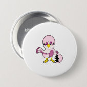 卵の中のオウムと卵殻.PNG 缶バッジ (正面&裏面)