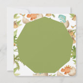 卵の中の可愛い恐竜の男の子シャワーの招待 招待状 (裏面)