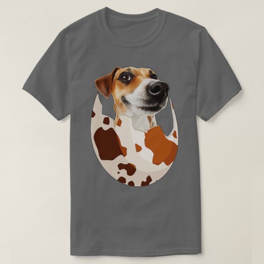 卵の中の犬は愛最高の者の賜物だ Tシャツ (デザイン正面)
