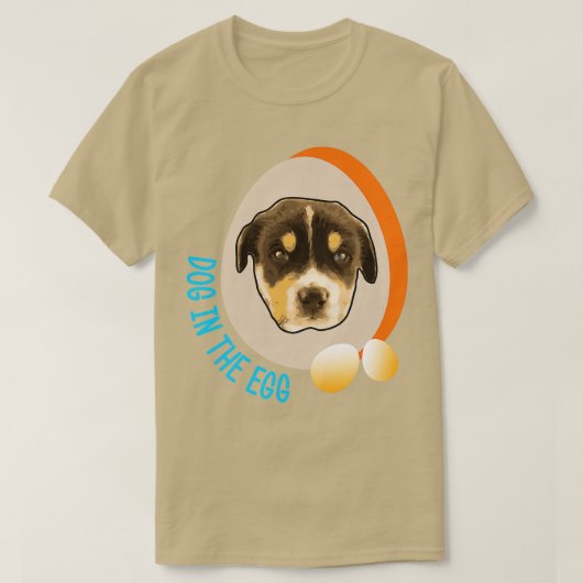 卵の中の犬126 Tシャツ (デザイン正面)