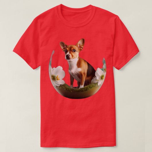 卵の中の犬166 Tシャツ (デザイン正面)