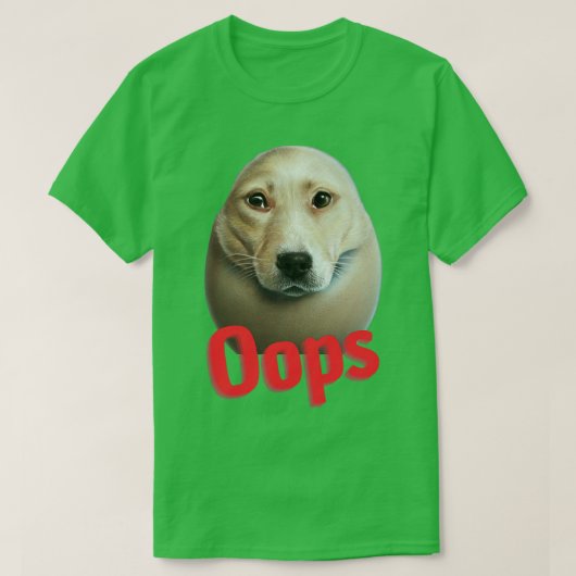 卵の中の犬1 Tシャツ (デザイン正面)