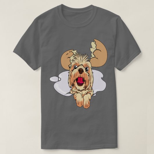 卵の中の犬25 Tシャツ (デザイン正面)
