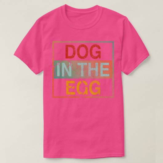 卵の中の犬4 Tシャツ (デザイン正面)