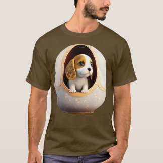 卵の中の犬 Tシャツ