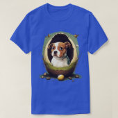 卵の中の犬 Tシャツ (デザイン正面)