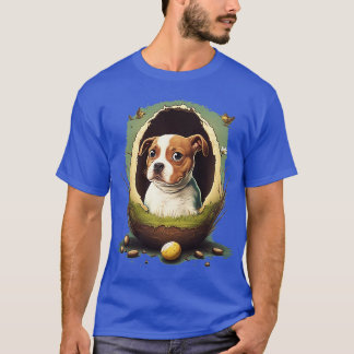卵の中の犬 Tシャツ