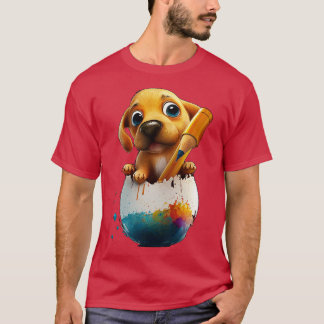 卵の中の犬 Tシャツ
