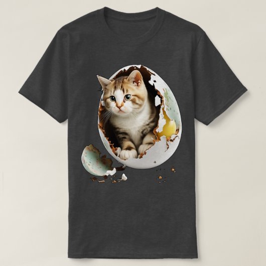 卵の中の猫11 Tシャツ (デザイン正面)