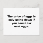 卵の値段は数え切れもしだ ポストカード (正面)