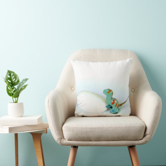 卵の写真の枕クッションを押しているディーノの恐竜 クッション (椅子)