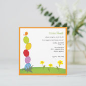 卵の列 – 復活祭の招待状 招待状 (スタンド正面)