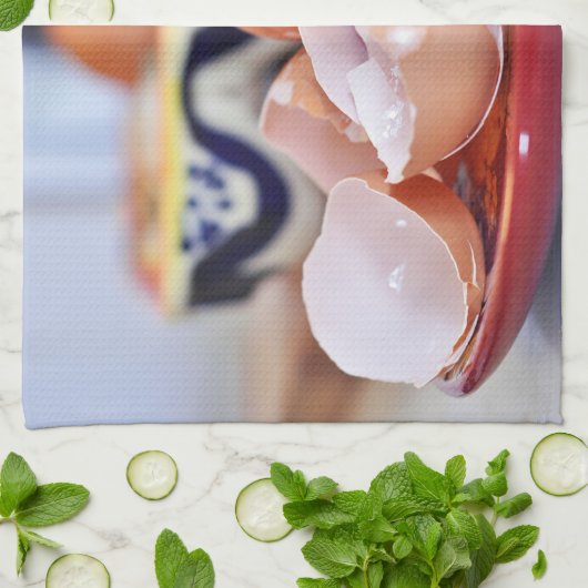 卵の割れ キッチンタオル (折り畳み)