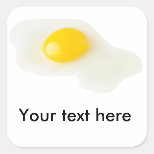 卵の割れ スクエアシール (正面)