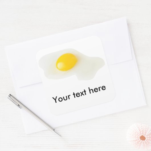 卵の割れ スクエアシール (封筒)