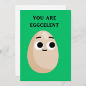 卵の卵のおもしろいカード、フードパン シーズンカード (正面/裏面)