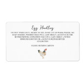 卵の取り扱い指示シールのカートン気にラベル ラベル (正面)