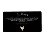 卵の取り扱い指示シールのカートン気にラベル ラベル (正面)